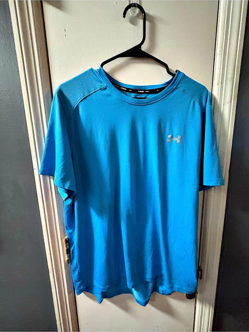Under Armour Qualifier Iso-Chill Running Short Sleeve Tee Shirt Tee Blue XL